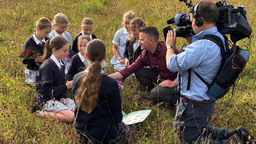 St Swithun’s pupils star in national media for Big Butterfly Count